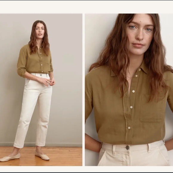 Everlane Tops - Everlane Shrunken Cotton Shirt